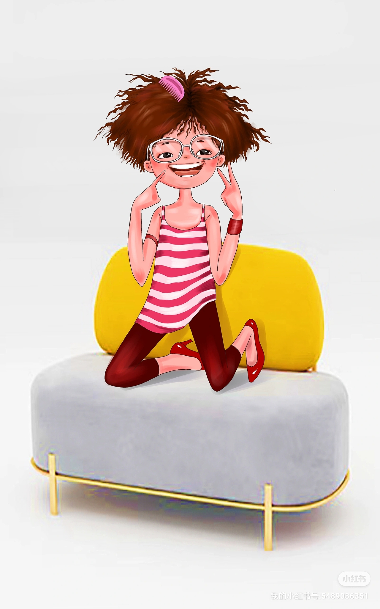 手绘小女孩（图ZMzgxNzE2NTg4） - 绘本 - 站酷设计师Z002660949原创素材 - 站酷ZCOOL