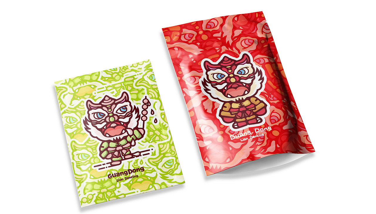 岭南醒狮衍生品插画（图ZMjc4MjQ5MjQ0） - 商业插画 - 站酷设计师sisi司司原创素材 - 站酷ZCOOL