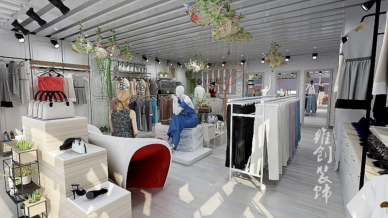 【服装店案例】维创装饰服装店装修案例
