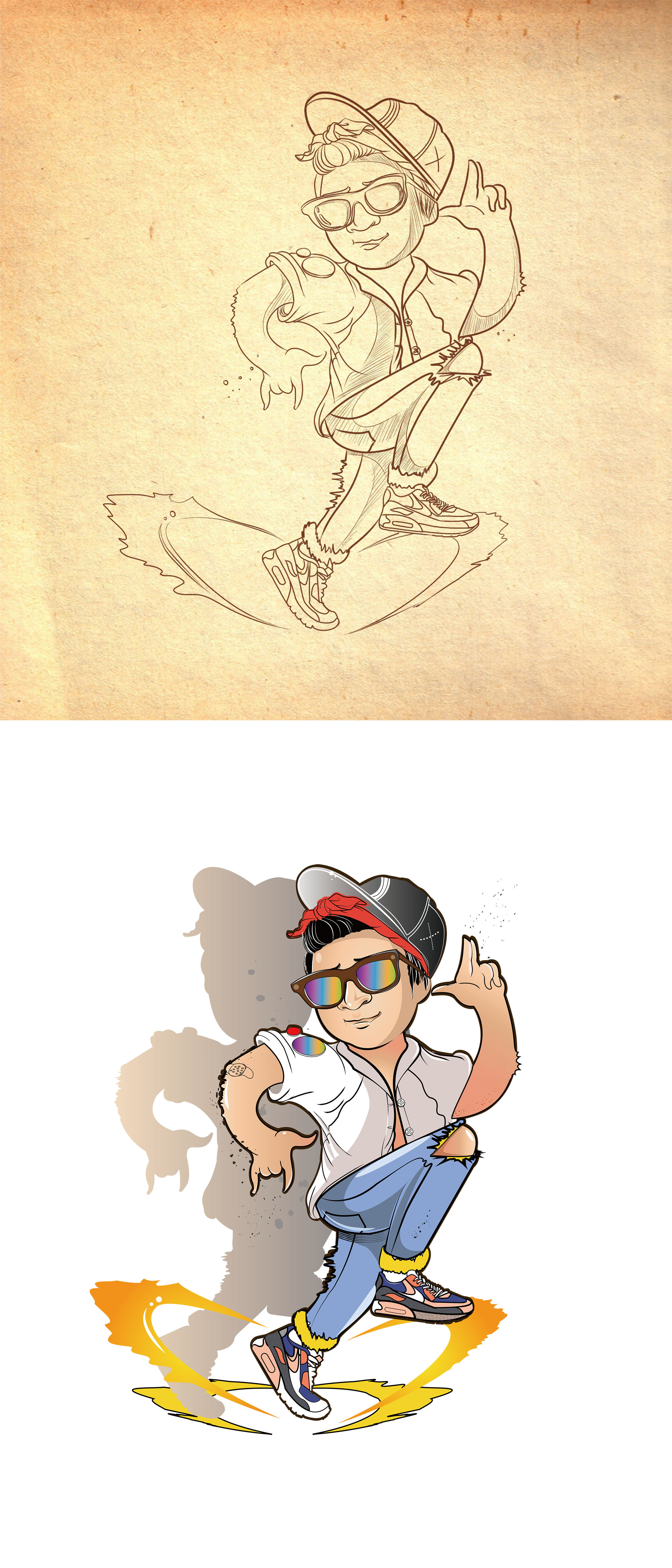 q版的人物|平面|图案|散装八碗 - 原创作品 - 站酷 (zcool)