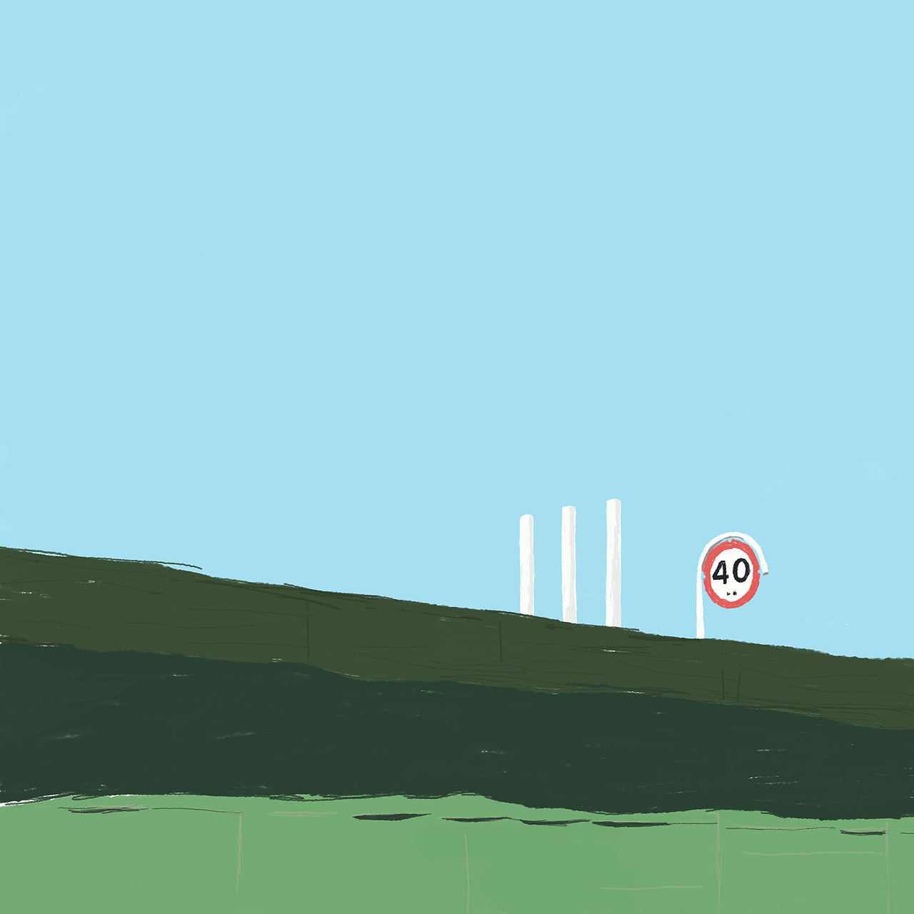 绿色的草已经见不到 但是能看到绿色de帆布