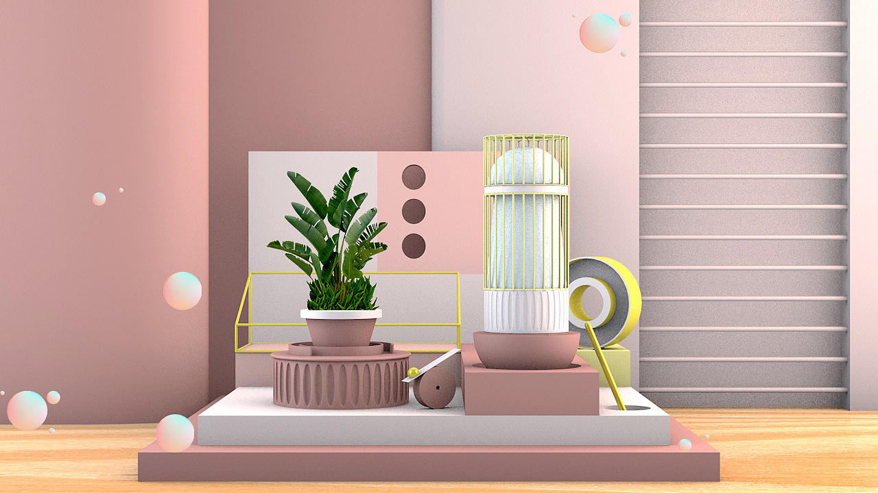 c4d近期的一些小練習（圖ZMTYzMjMzNzY4） - 其他三維 - 站酷設計師小琳想擺爛原創(chuàng)素材 - 站酷ZCOOL