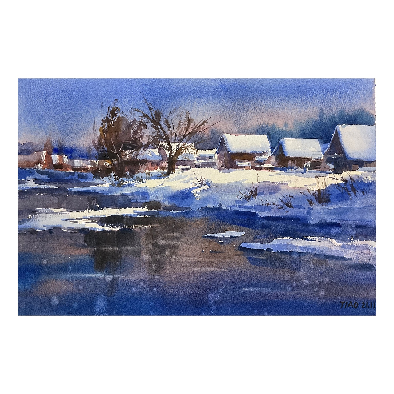 水彩雪景作品集（图ZMjc5NTI3MDQ4） - 绘画 - 站酷设计师爱画水彩的娇娇原创素材 - 站酷ZCOOL