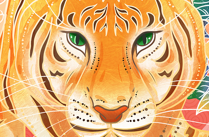 国风国朝虎年年画