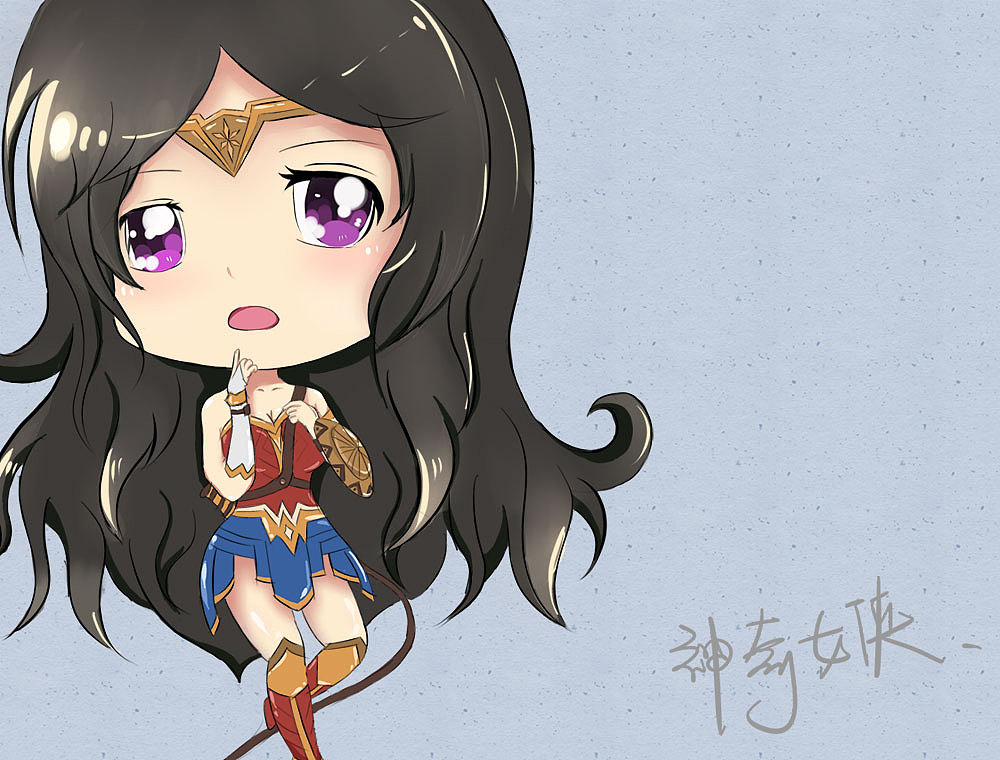 神奇女侠Q版（图ZODA2OTk1NzY=） - 商业插画 - 站酷设计师Wuli炮炮原创素材 - 站酷ZCOOL