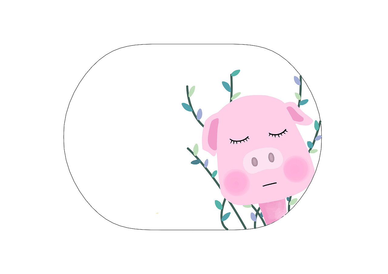 优雅的猪，哈哈~（图ZMTM0NTE1OTAw） - 图案 - 站酷设计师zx苜蓿草原创素材 - 站酷ZCOOL