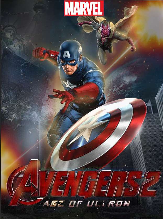 美国队长海报#临摹