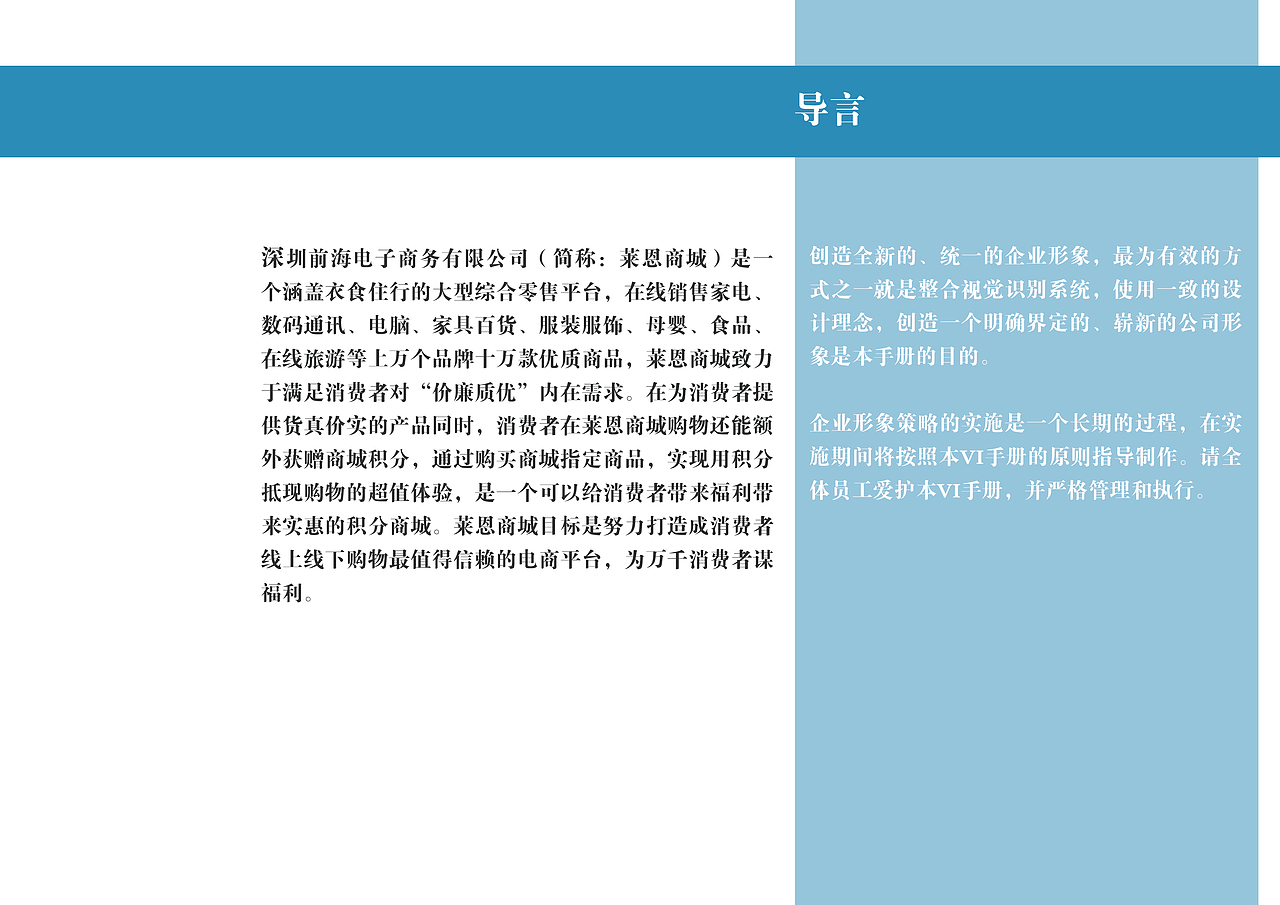 莱恩电子商务有限公司VI视觉识别系统