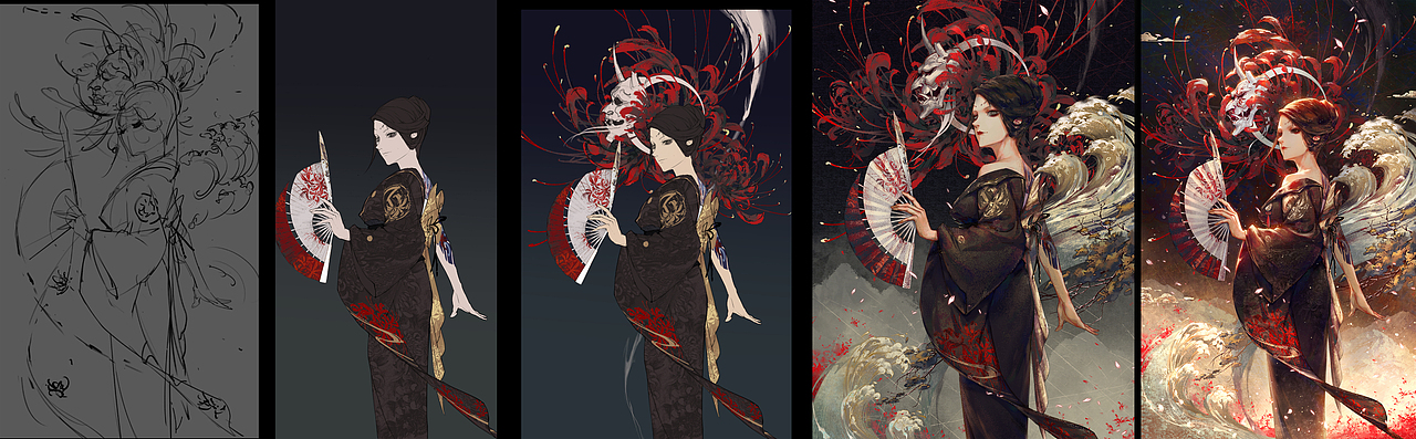 第五人格红蝶美智子（图ZMjUwNjg5MzA0） - 商业插画 - 站酷设计师狩野浤原创素材 - 站酷ZCOOL