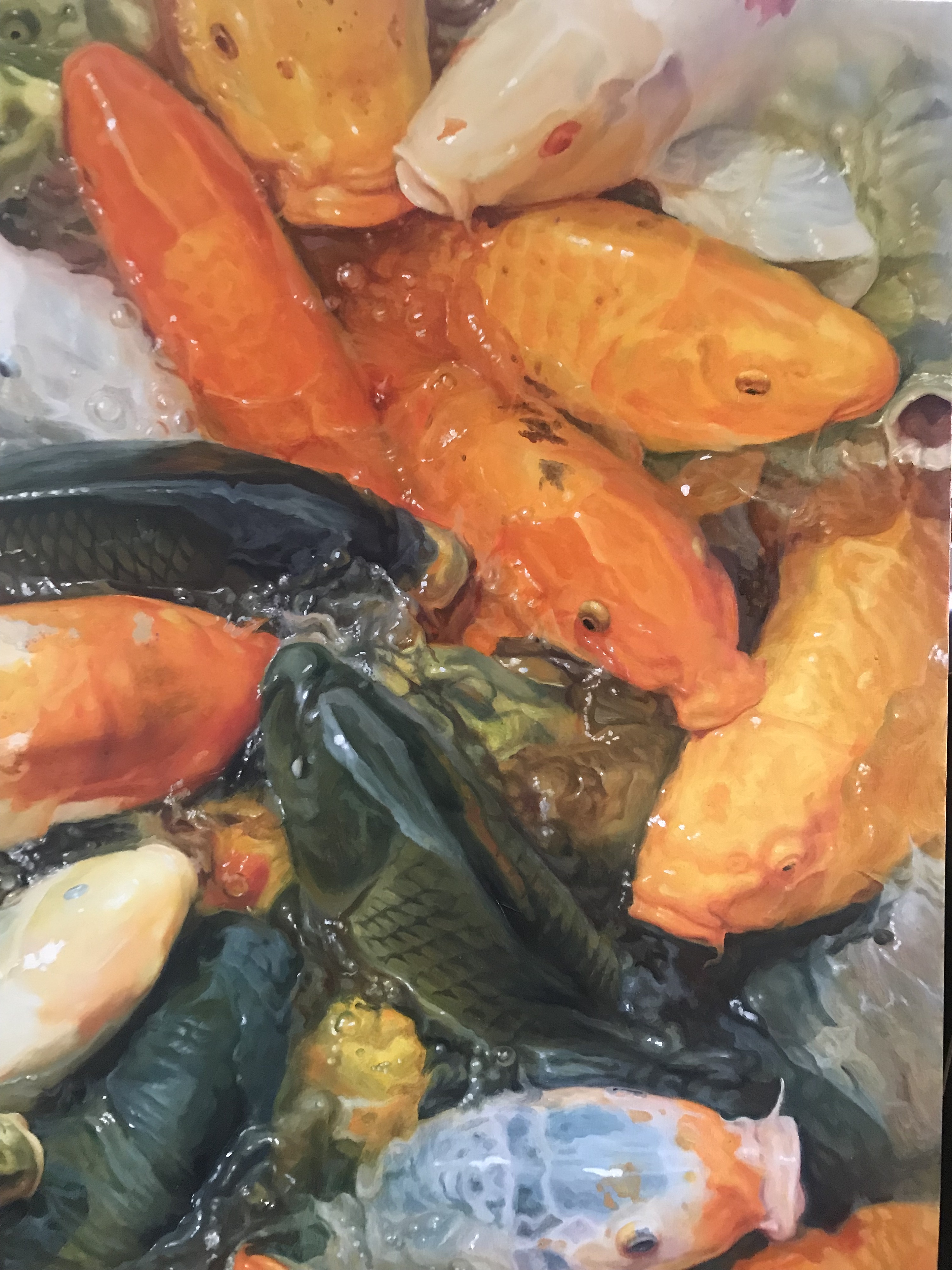 锦鲤|纯艺术|油画|净名 - 原创作品 - 站酷 (zcool)