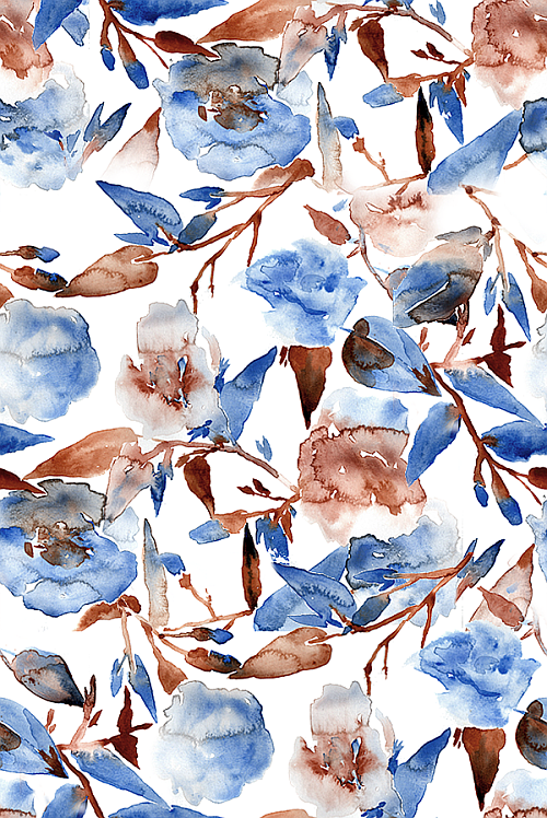 慕锐米印印花面料花型图案