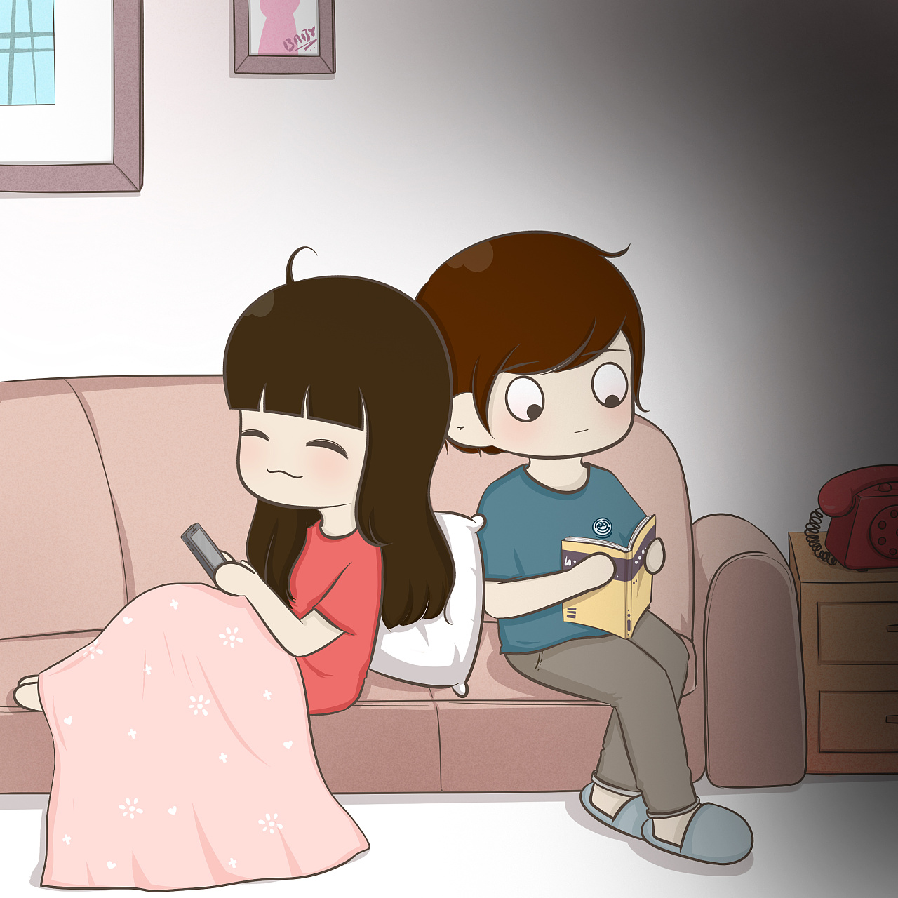 就想这样默默地待在你身边