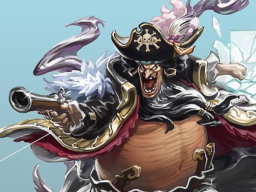 动漫GK雕塑设计——黑胡子