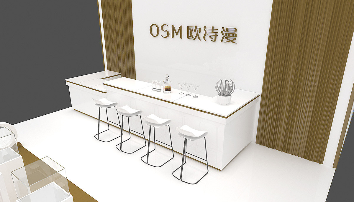 路演快闪店美陈3d效果图设计