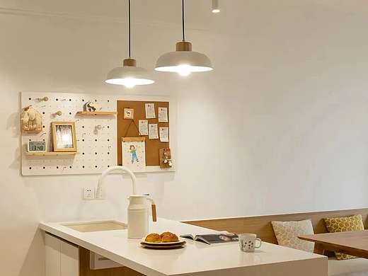 110㎡原木风三居室，中西厨、休闲阳台、三分离卫浴