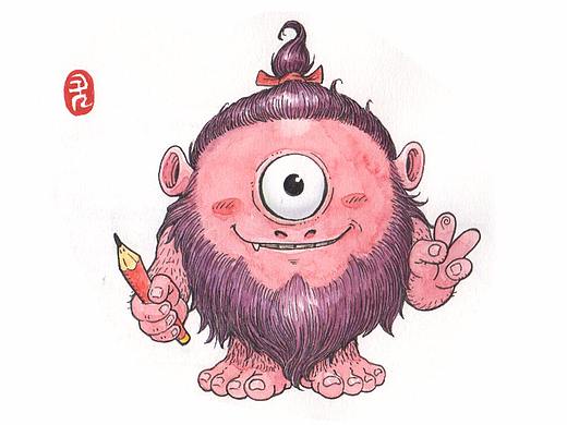 手绘小怪物