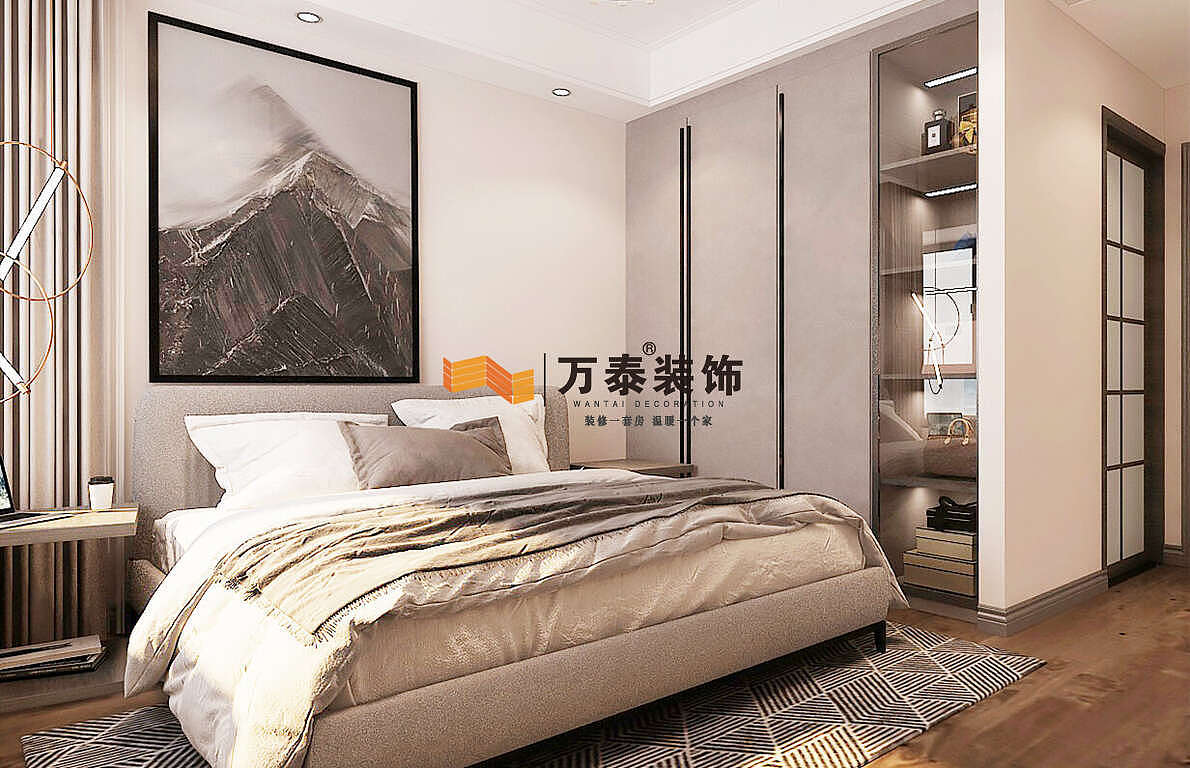 济南钢锦绣华府三室两厅现代风格装修案例（图ZMjUzOTk2OTA0） - 家装设计 - 站酷设计师万泰装饰家装原创素材 - 站酷ZCOOL