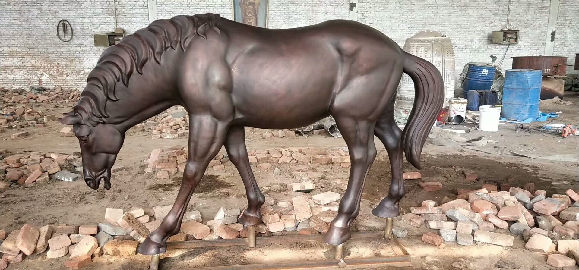 铜雕铸铜马不锈钢仿铜马雕塑公园园林动物仿铜雕塑摆件