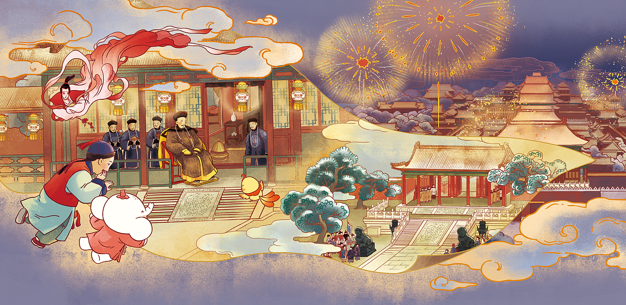 子鵺 丨 未竟之业——故宫系列（图ZMjE5MzY1MDA4） - 商业插画 - 站酷设计师子鵺坊插画原创素材 - 站酷ZCOOL