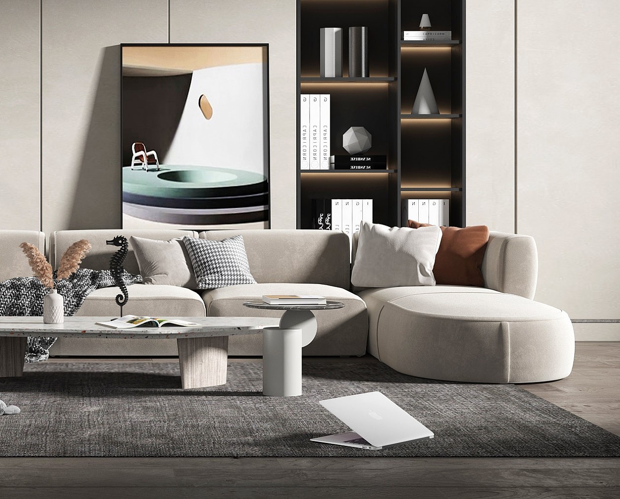 现代简约客厅（图ZMjI2OTMzOTU2） - VR设计 - 站酷设计师效果图制作小静原创素材 - 站酷ZCOOL