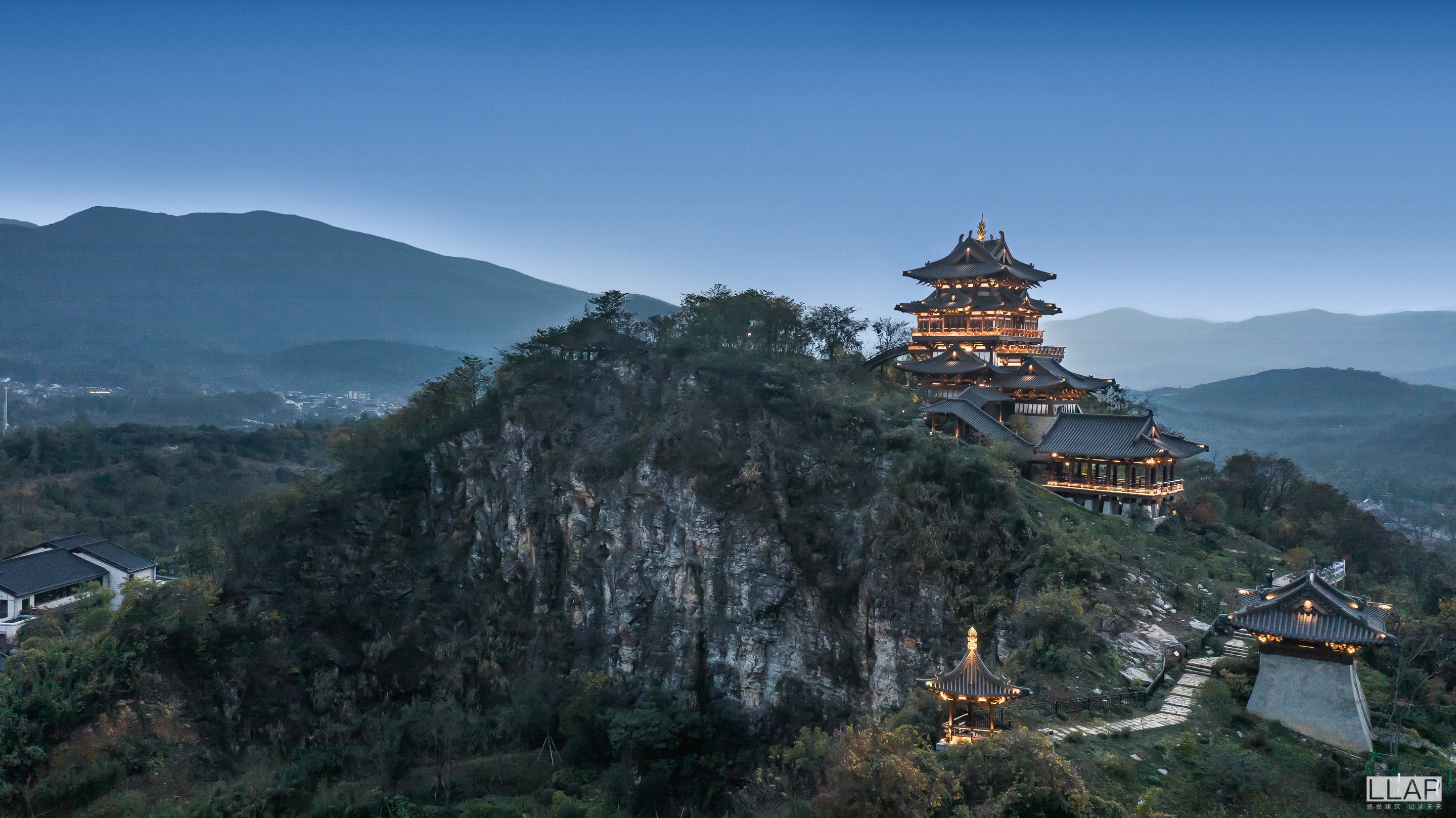 【景观摄影】宜兴雅达·阳羡溪山照明工程llap建筑空间摄影 站酷zcool 