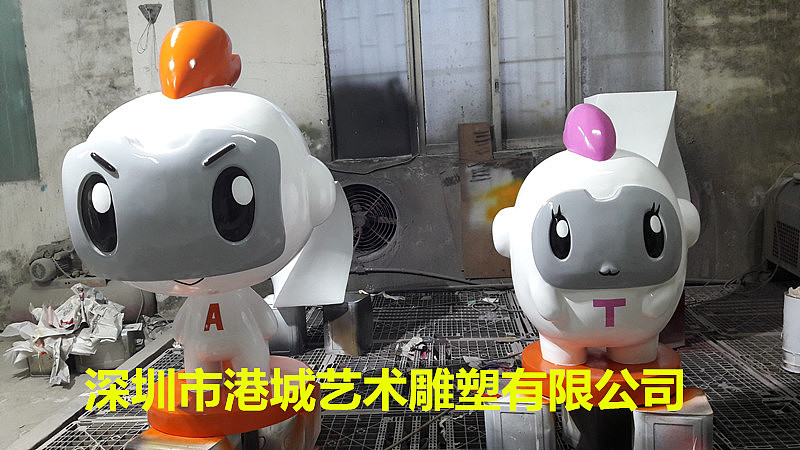 服装品牌连锁店形象卡通娃娃玻璃钢公仔人偶雕塑