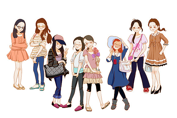 友情合拍系列|动漫|单幅漫画|applefun_原创作品-站酷zcool