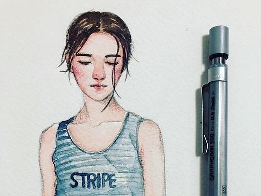 水彩插画