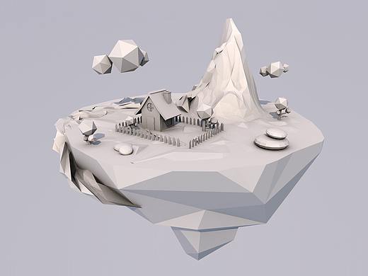 C4D Low poly