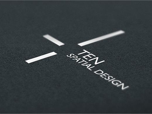 横一竖一空间艺术标志设计