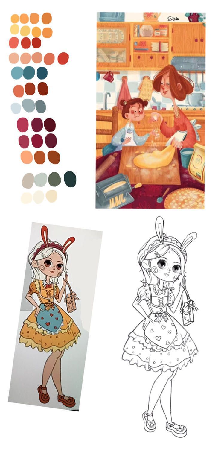 原创人物插画设计