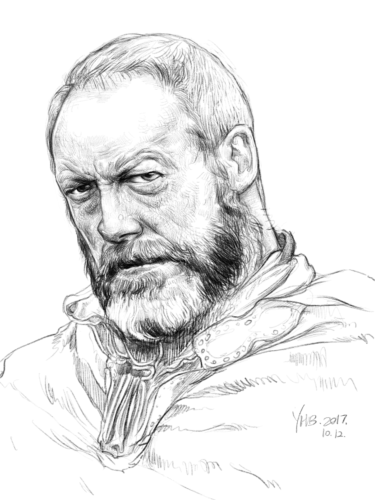 《权利的游戏》人物线稿练习