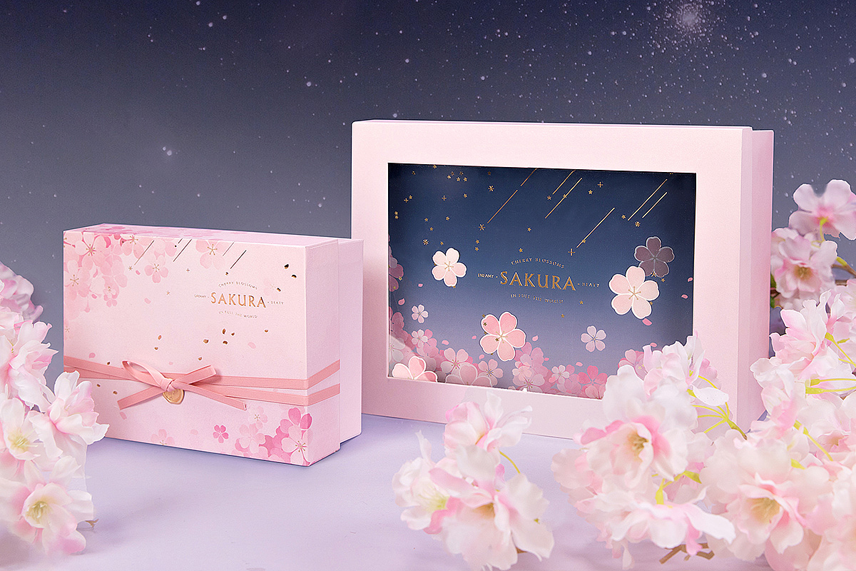 方森园浪漫樱花包装设计星夜之樱系列