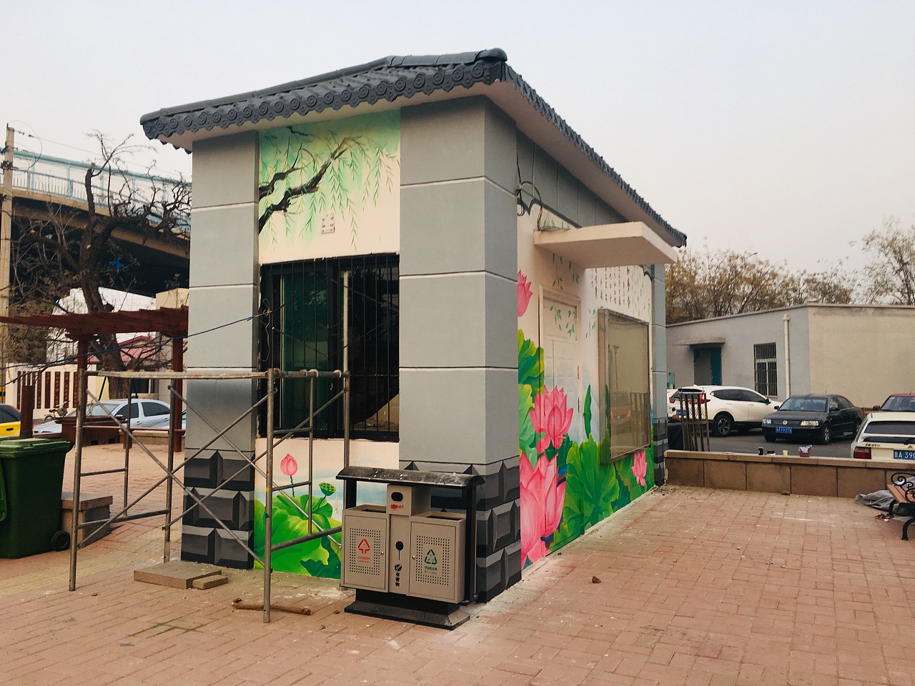 济南老火车站墙绘