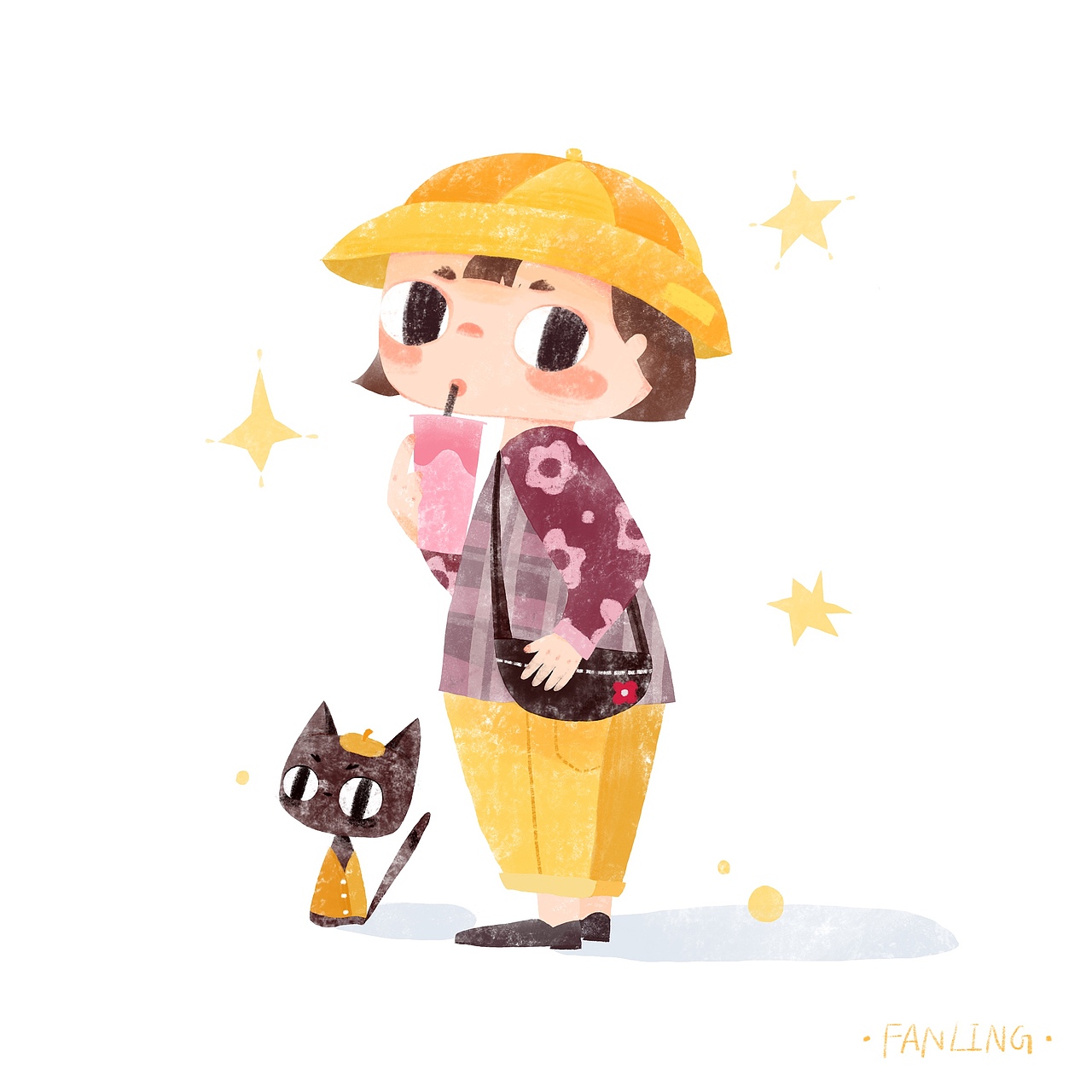 《一只小黄帽》近期插画合集
