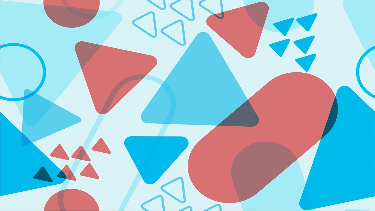 圆角几何艺术动态壁纸