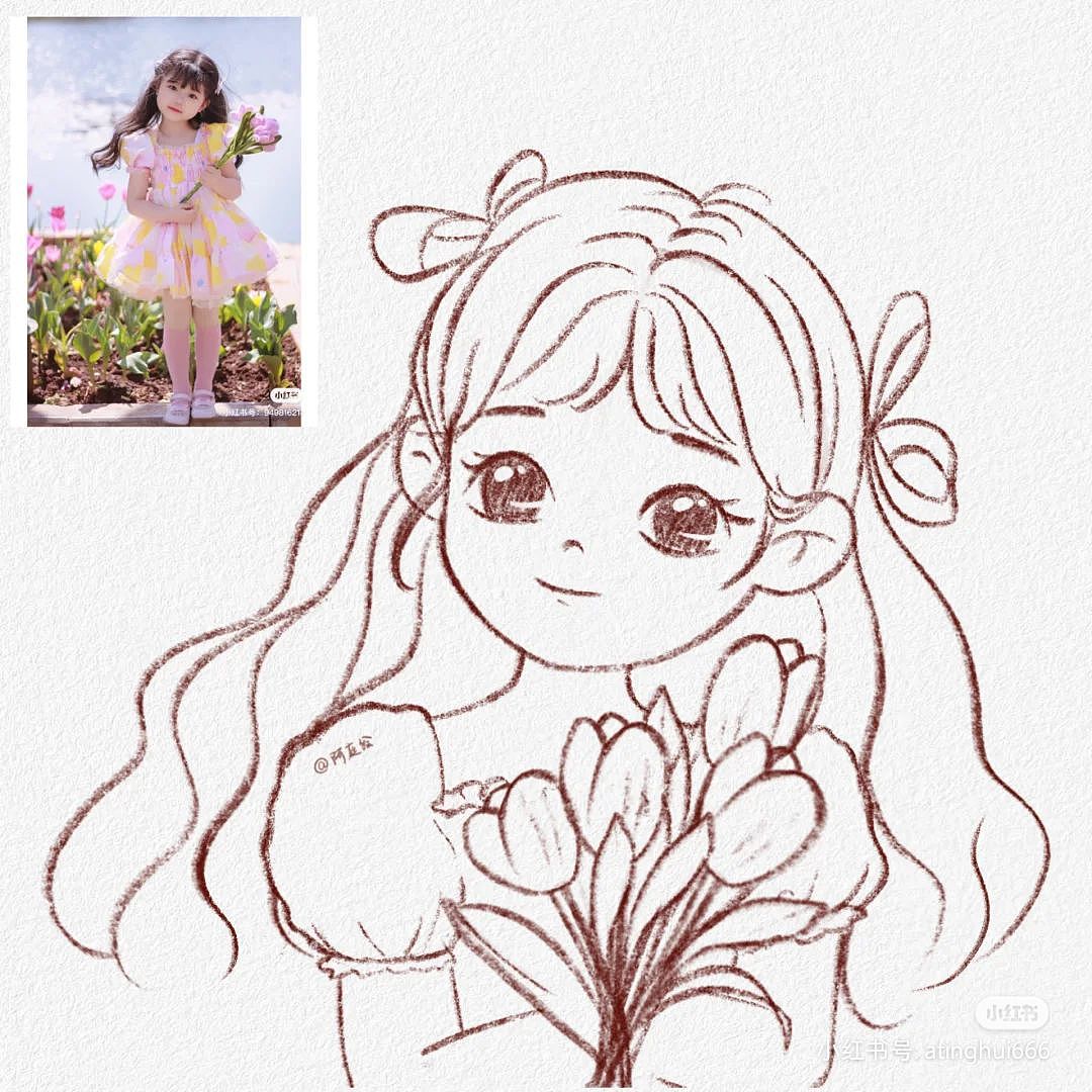 【合集】手绘Q版可爱小头像插画