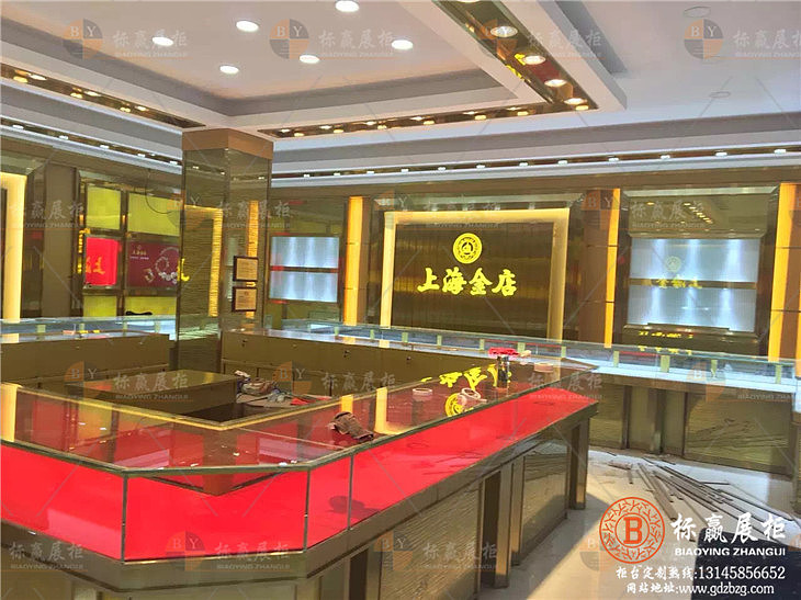 黄金展柜黄金展示柜上海金店