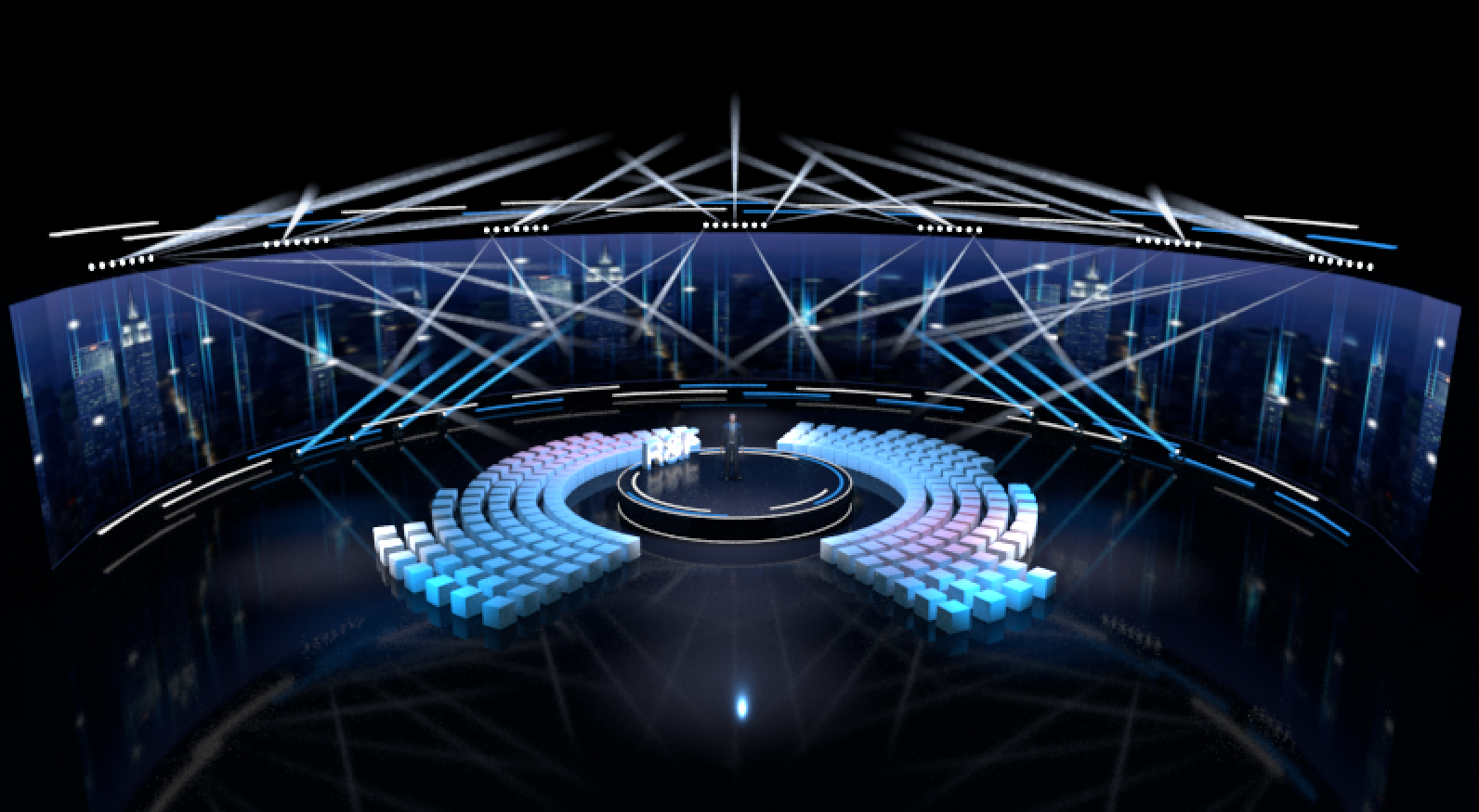 全息投影效果图呈现