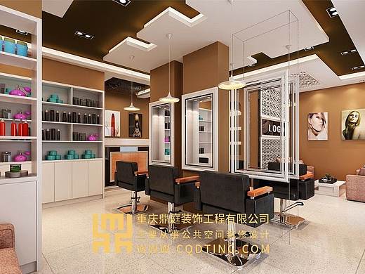 重庆理发店装修设计/理发店设计规划/理发店案例效果图