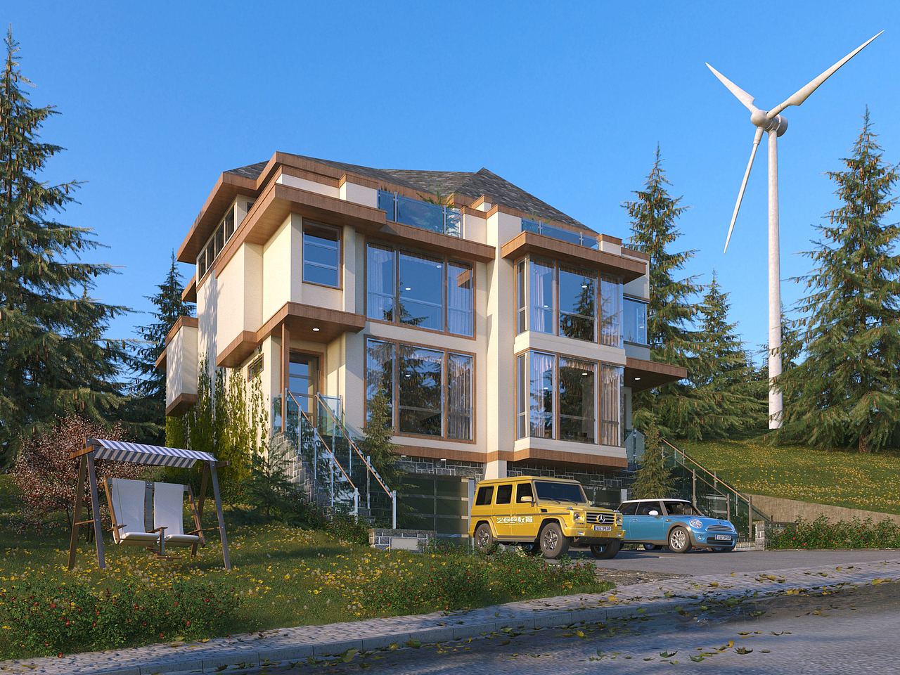 3DMAX建筑效果图（老曹）原创案例02（图ZMjUzMTE0NTQw） - 建筑/空间 - 站酷设计师深圳妙思教育原创素材 - 站酷ZCOOL