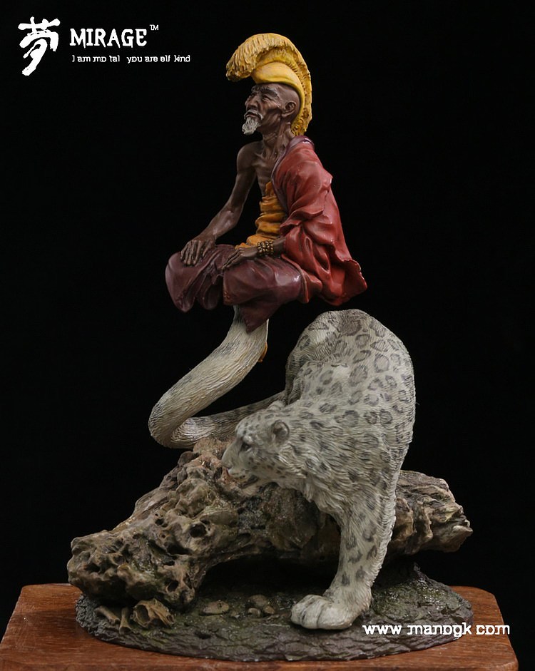 末那原创手办丨梦中景系列第9弹【Mayadeha&Arhat】雪豹喇嘛（图ZMjA3OTc5NTI=） - 手办/模玩 - 站酷设计师末那工作室原创素材 - 站酷ZCOOL