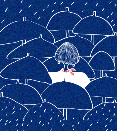 没有伞的下雨天