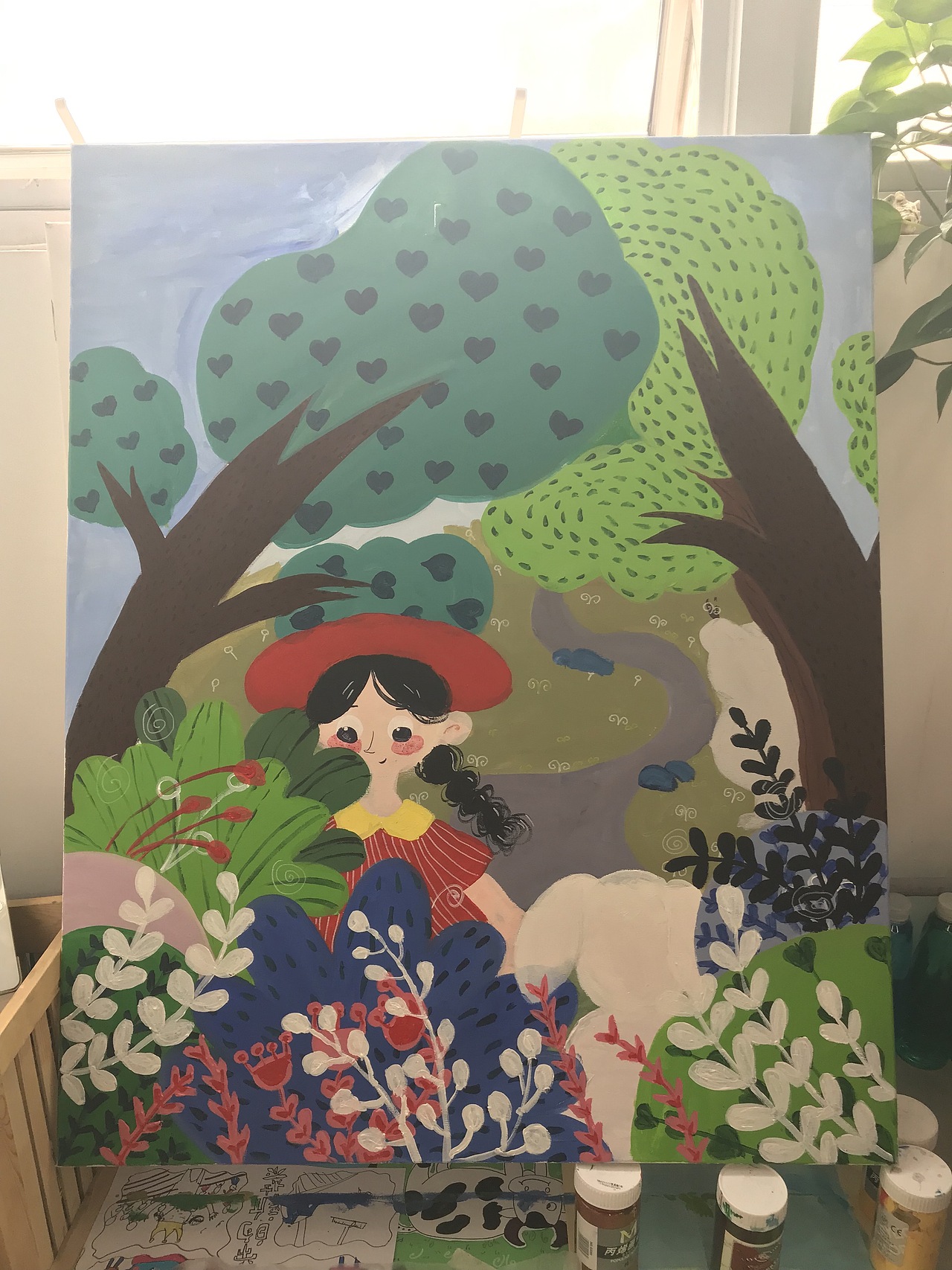 丙烯插画（图ZMTU4MzcyNDQ4） - 绘画 - 站酷设计师不会画画的叁柒原创素材 - 站酷ZCOOL