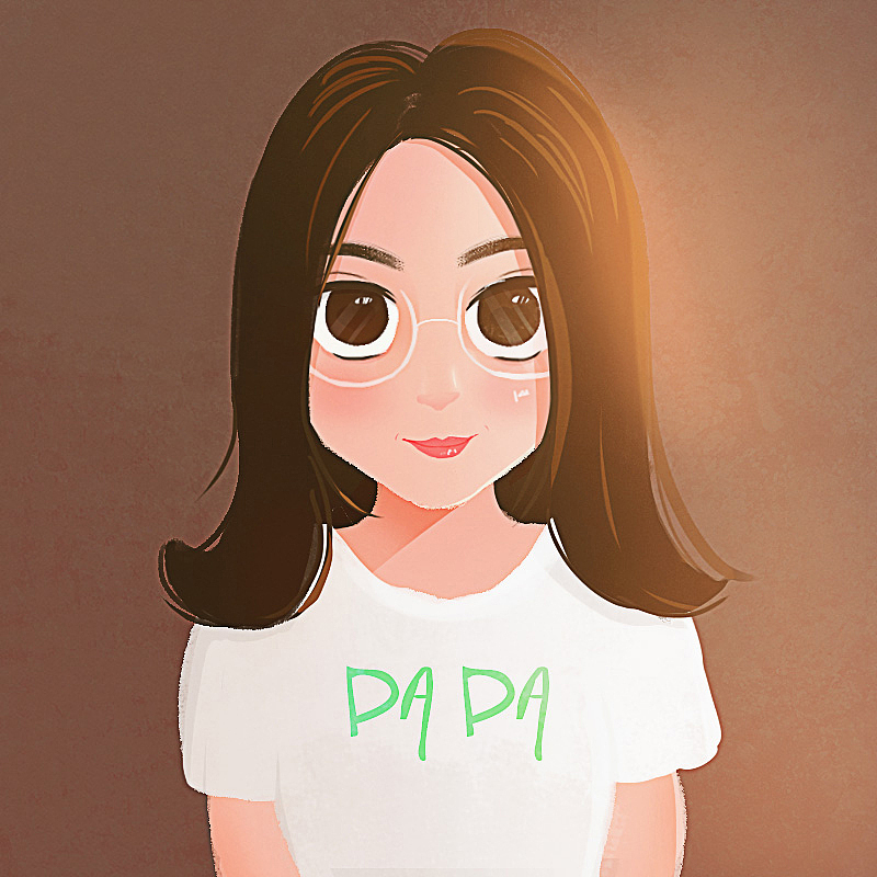 插画头像（图ZMTE5MzA5ODk2） - 创作习作 - 站酷设计师橙蓝白红原创素材 - 站酷ZCOOL