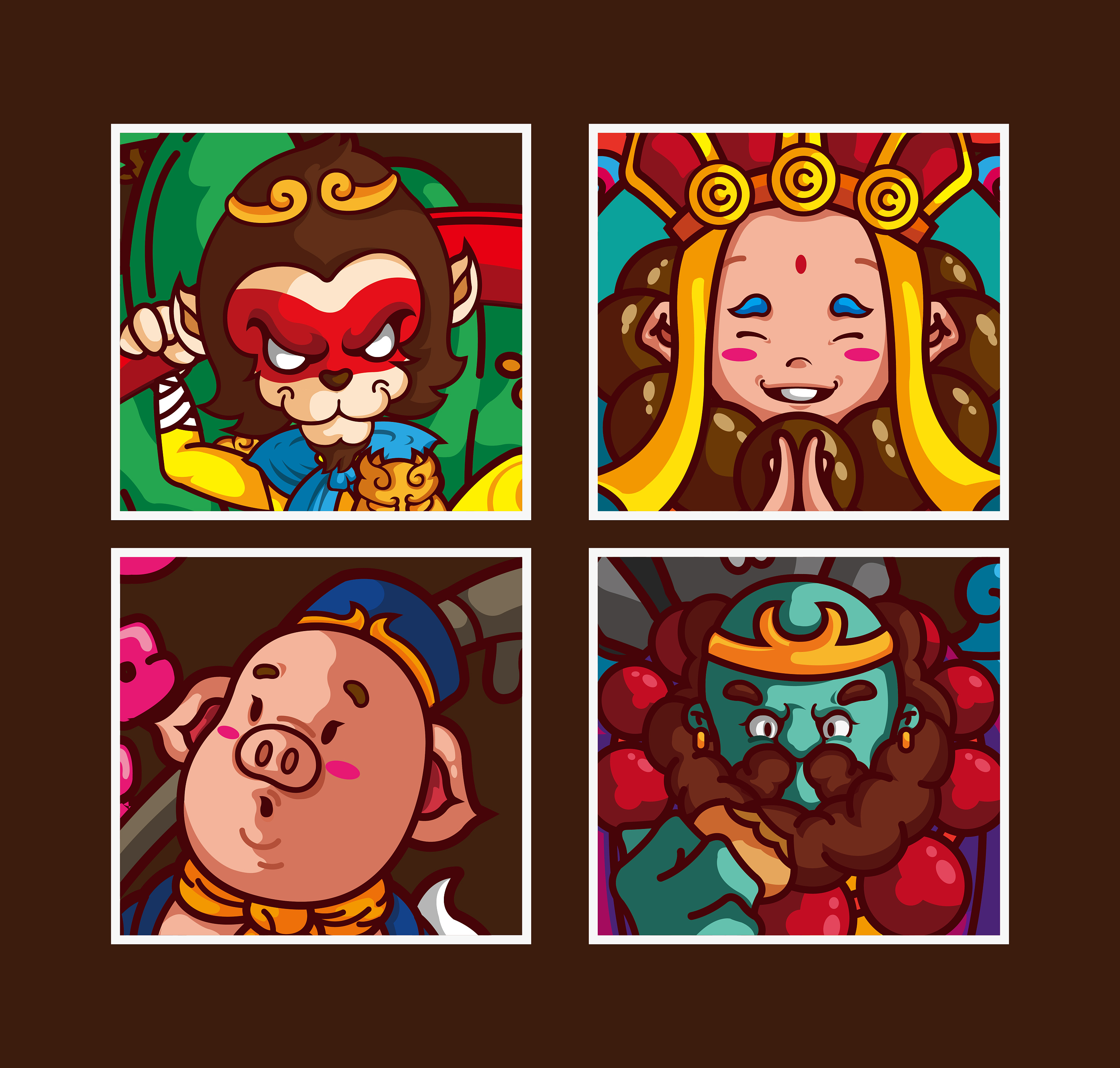 西游记|插画|新锐潮流插画|大黄豆 - 原创作品 - 站酷 (zcool)