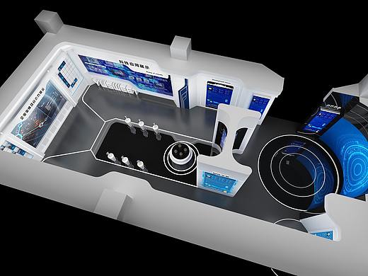 豫鑫企业科技展厅设计3D效果图