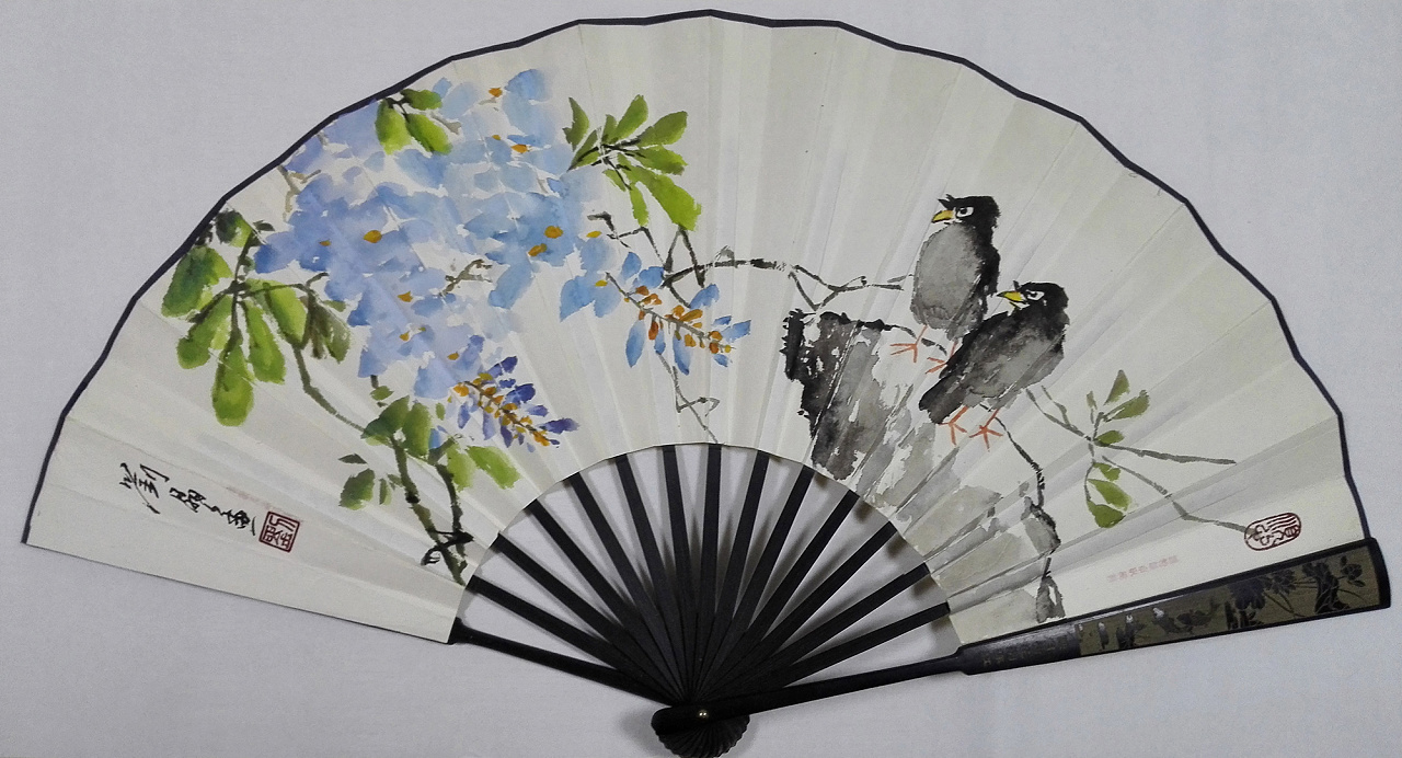 扇画——2016年04月|纯艺术|绘画|中国风动画 - 原创作品 - 站酷