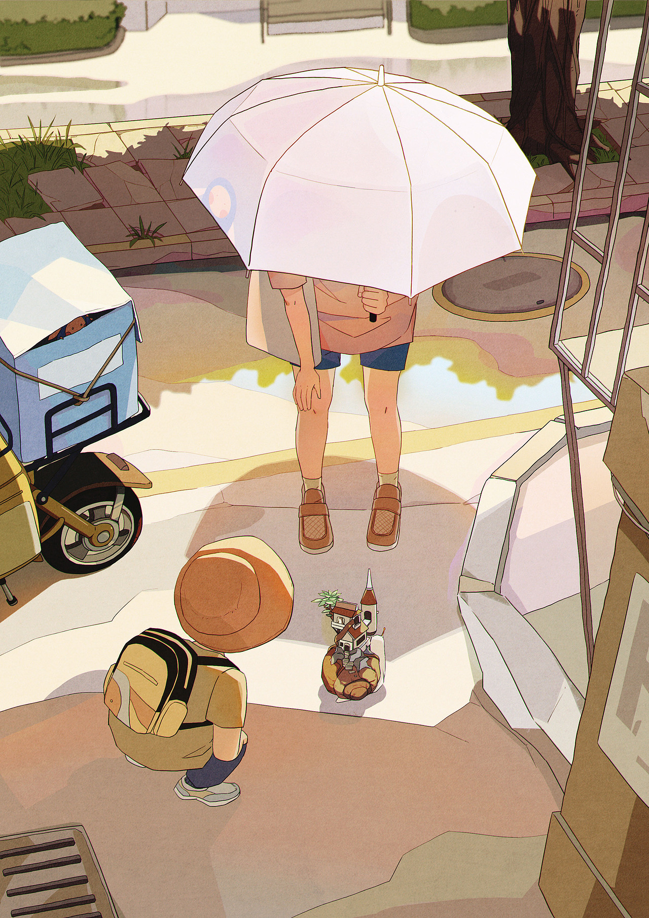 我家楼下 | 插画合集（图ZMjY1MzA0MjY4） - 创作习作 - 站酷设计师嘉嘉王原创素材 - 站酷ZCOOL