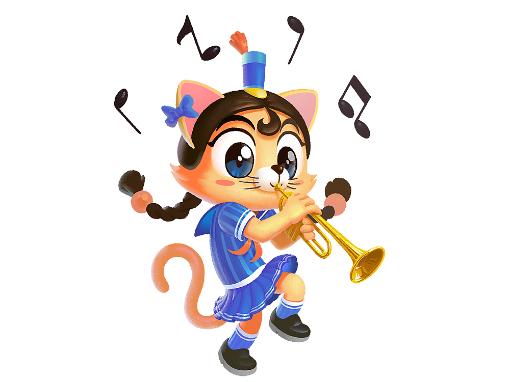 吹奏的猫（图ZMjU5Mzk0Njgw） - 其他动漫 - 站酷设计师DoctorG原创素材 - 站酷ZCOOL